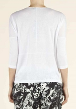 T-shirt Blanc Manches 3/4-Haut manches longues-Tale Me