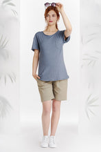 T-shirt Boyfriend Bleu Pastel-Haut manches courtes-Tale Me