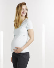 T-shirt d'Allaitement Nelly Bleu Clair-Haut manches courtes-Tale Me