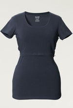T-shirt de Grossesse et Allaitement Bleu Encre-Haut manches courtes-Tale Me