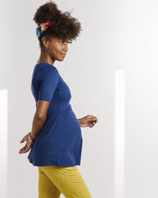 T-shirt de Grossesse et Allaitement Bleu Marine-Haut manches courtes-Tale Me