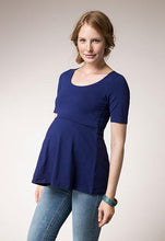 T-shirt de Grossesse et Allaitement Corail-Haut manches courtes-Tale Me