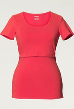 T-shirt de Grossesse et Allaitement Rouge-Haut manches courtes-Tale Me