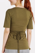 T-shirt Grossesse et Allaitement Kaki-Haut manches courtes-Tale Me