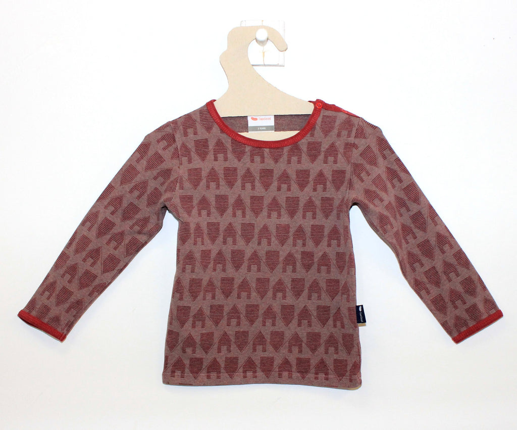 T-shirt maisons burgundi-T-shirt manches longues-Tale Me