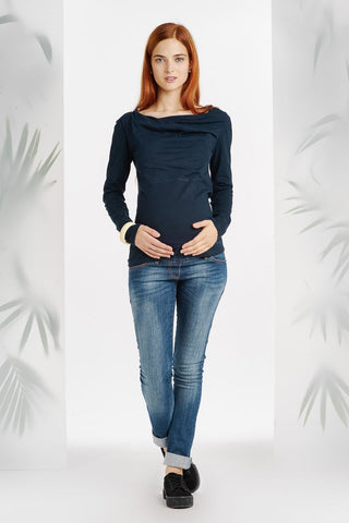 T-shirt Manches Longues Bleu Nuit-Haut manches longues-Tale Me