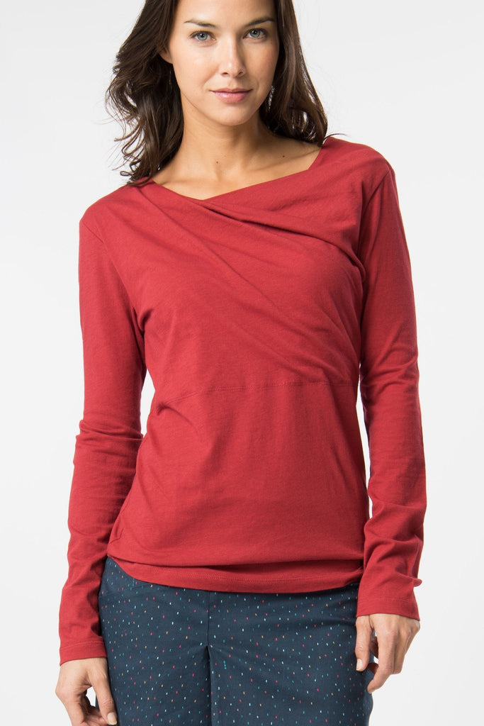 T-shirt Manches Longues Bordeaux-Haut manches longues-Tale Me