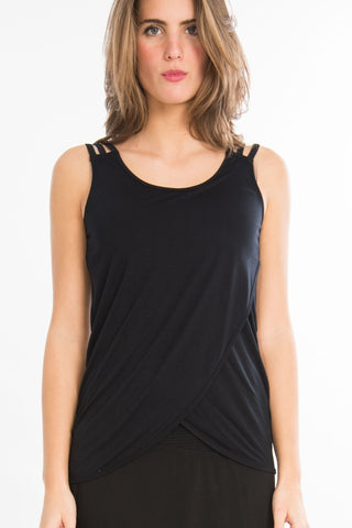 T-shirt Rauret Noir-Haut manches courtes-Tale Me