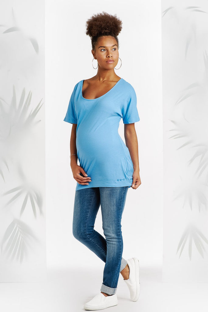 T-shirt Sei Bleu-Haut manches courtes-Tale Me