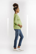 T-shirt Vert Pomme Manches 3/4-Haut manches longues-Tale Me