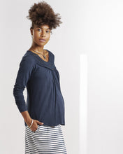 Top Carolina Bleu-Haut manches longues-Tale Me
