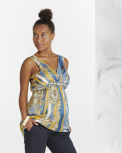 Top Foulard Bleu-Haut manches courtes-Tale Me