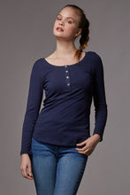 Top Hanna Bleu-Haut manches longues-Tale Me