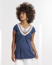 Top Majken Bleu-Haut manches courtes-Tale Me