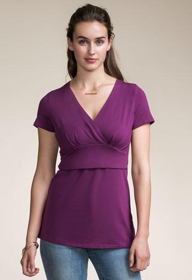 Top Sophia Violet-Haut manches courtes-Tale Me
