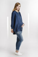 Tunique Boho Navy-Haut manches longues-Tale Me